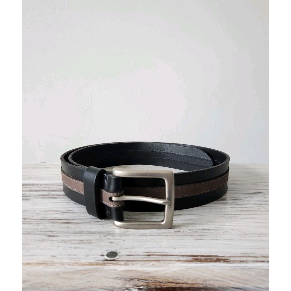 Lucky‎ Brand Women's Genuine Leather Belt Black And Brown Size 32